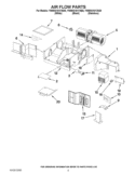 AIR FLOW PARTS Diagram and Parts List for YWMH31017AB0  Whirlpool Microwave
