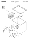 SECTION Diagram and Parts List for TCF0510JW00  Whirlpool Freezer
