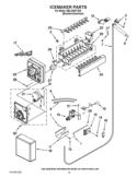 ICEMAKER PARTS Diagram and Parts List for KBLO36FTX05  KitchenAid Refrigerator