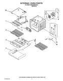 INTERNAL OVEN PARTS Diagram and Parts List for KEHU309SSS06  KitchenAid Microwave Oven Combo