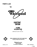 SECTION Diagram and Parts List for LE5550XTW0  Whirlpool Dryer