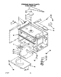 STIRRER DRIVE Diagram and Parts List for KEMI371XBL2  KitchenAid Microwave Oven Combo