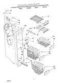 FREEZER LINER Diagram and Parts List for KSRS27QGAL04  KitchenAid Refrigerator