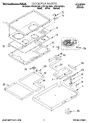 SECTION Diagram and Parts List for KECC501BBL1  KitchenAid Cooktop