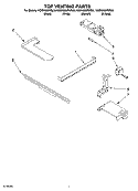 TOP VENTING PARTS Diagram and Parts List for KGRK806PBL00  KitchenAid Range