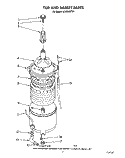 TUB AND BASKET Diagram and Parts List for LC4500XTW1  Whirlpool Washer