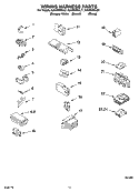 WIRING HARNESS PARTS Diagram and Parts List for KAWS850LQ1  KitchenAid Washer