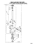 BRAKE AND DRIVE TUBE Diagram and Parts List for RAL5144BQ0  Whirlpool Washer