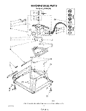 MACHINE BASE Diagram and Parts List for LA7980XSW0  Whirlpool Washer