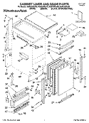 CABINET LINER AND DOOR PARTS Diagram and Parts List for KUIS18NNJB5  KitchenAid Ice Maker