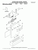 DOOR AND PANEL PARTS Diagram and Parts List for KUDS35FXSS2  KitchenAid Dishwasher