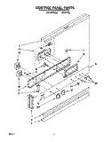 CONTROL PANEL, LIT/OPTIONAL Diagram and Parts List for RB1005XYN3  Whirlpool Wall Oven
