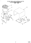 TURN TABLE AND GRILLE Diagram and Parts List for KCMG125DWH0  KitchenAid Microwave