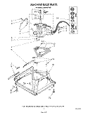 MACHINE BASE Diagram and Parts List for LA6090XTM0  Whirlpool Washer