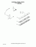 CONTROL PANEL PARTS Diagram and Parts List for KSSC42QVS02  KitchenAid Refrigerator