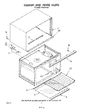 CABINET AND HINGE Diagram and Parts List for KCMS135S0  KitchenAid Microwave