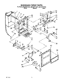 DISPENSER FRONT Diagram and Parts List for 8ED22PWXAW01  Whirlpool Refrigerator