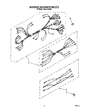 Part Location Diagram of 3148824 Whirlpool HARNESS, WIRING, MAIN LOWER