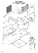 UNIT Diagram and Parts List for ET1NHMXKQ00  Whirlpool Refrigerator