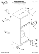 CABINET PARTS Diagram and Parts List for ET8GTMXKT02  Whirlpool Refrigerator