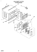 CABINET Diagram and Parts List for ACQ294XA0  Whirlpool Air Conditioner
