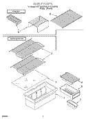 SHELF Diagram and Parts List for 3VET16GKFW00  Whirlpool Refrigerator