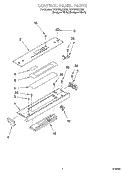 CONTROL PANEL PARTS Diagram and Parts List for YGY396LXGQ5  Whirlpool Range