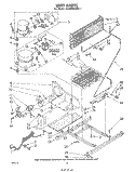 UNIT Diagram and Parts List for EV200NXRW1  Whirlpool Freezer