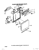 FRAME AND CONSOLE Diagram and Parts List for DU8300XX1  Whirlpool Dishwasher