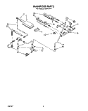 MANIFOLD Diagram and Parts List for SF395PEWW1  Whirlpool Range