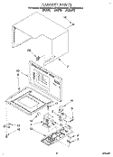 CABINET Diagram and Parts List for KEMS306BBL0  KitchenAid Wall Oven