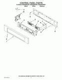 CONTROL PANEL PARTS Diagram and Parts List for KEMS308SSS05  KitchenAid Microwave Oven Combo
