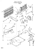 UNIT Diagram and Parts List for ST18PKXHW00  Whirlpool Refrigerator