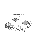 FREEZER SHELF Diagram and Parts List for KSSS42DAX01  KitchenAid Refrigerator