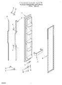 FREEZER DOOR Diagram and Parts List for KSRP22KFAL00  KitchenAid Refrigerator