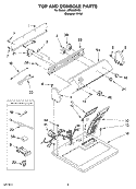 SECTION Diagram and Parts List for LER5620KQ0  Whirlpool Dryer