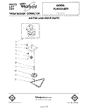 MOTOR AND DRIVE , LITERATURE Diagram and Parts List for TU4000XRP2  Whirlpool Trash Compactor