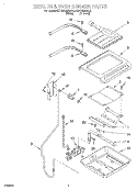 BROILER AND OVEN BURNER Diagram and Parts List for KGRT600HAL0  KitchenAid Range