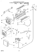 ICEMAKER Diagram and Parts List for KSRB22FGSS00  KitchenAid Refrigerator
