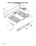 COOKTOP AND CONTROL, LIT/OPTIONAL Diagram and Parts List for SF302BSYN0  Whirlpool Range