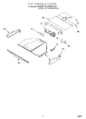 TOP VENTING, OPTIONAL Diagram and Parts List for RBS275PDQ4  Whirlpool Wall Oven