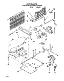 UNIT Diagram and Parts List for ET21PKXGT02  Whirlpool Refrigerator