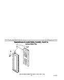 MICROWAVE CONTROL PANEL Diagram and Parts List for KEMS377XBL1  KitchenAid Microwave Oven Combo
