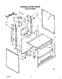 EXTERNAL OVEN Diagram and Parts List for SF3100ERW6  Whirlpool Range
