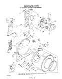BULKHEAD , LITERATURE AND OPTIONAL Diagram and Parts List for CE2100XMW2  Whirlpool Dryer