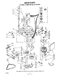 DRIVE Diagram and Parts List for LA7000XPW0  Whirlpool Washer