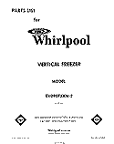SECTION Diagram and Parts List for EV090FXKN2  Whirlpool Freezer