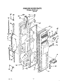 FREEZER DOOR Diagram and Parts List for JWKGN700001  Whirlpool Refrigerator
