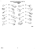 WIRING HARNESS Diagram and Parts List for 6LBR5132AW2  Whirlpool Washer