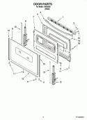 DOOR PARTS Diagram and Parts List for IVE82300  Inglis Range